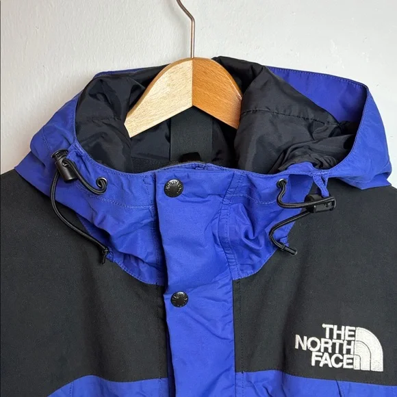VTG 90s The North Face Gore-Tex Men’s Mountain Jacket Large Blue Black - Picture 4 of 12